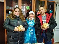 Ребята поздравили друзей из Коломенского  общества слепых Новым годом 